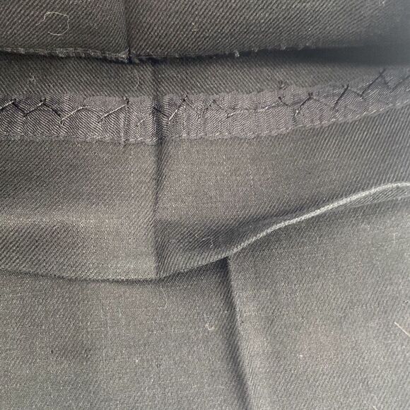 J.Jill Stretch Linen‎ Blend Straight Pants Flat Front Black Size 8 - Picture 8 of 11